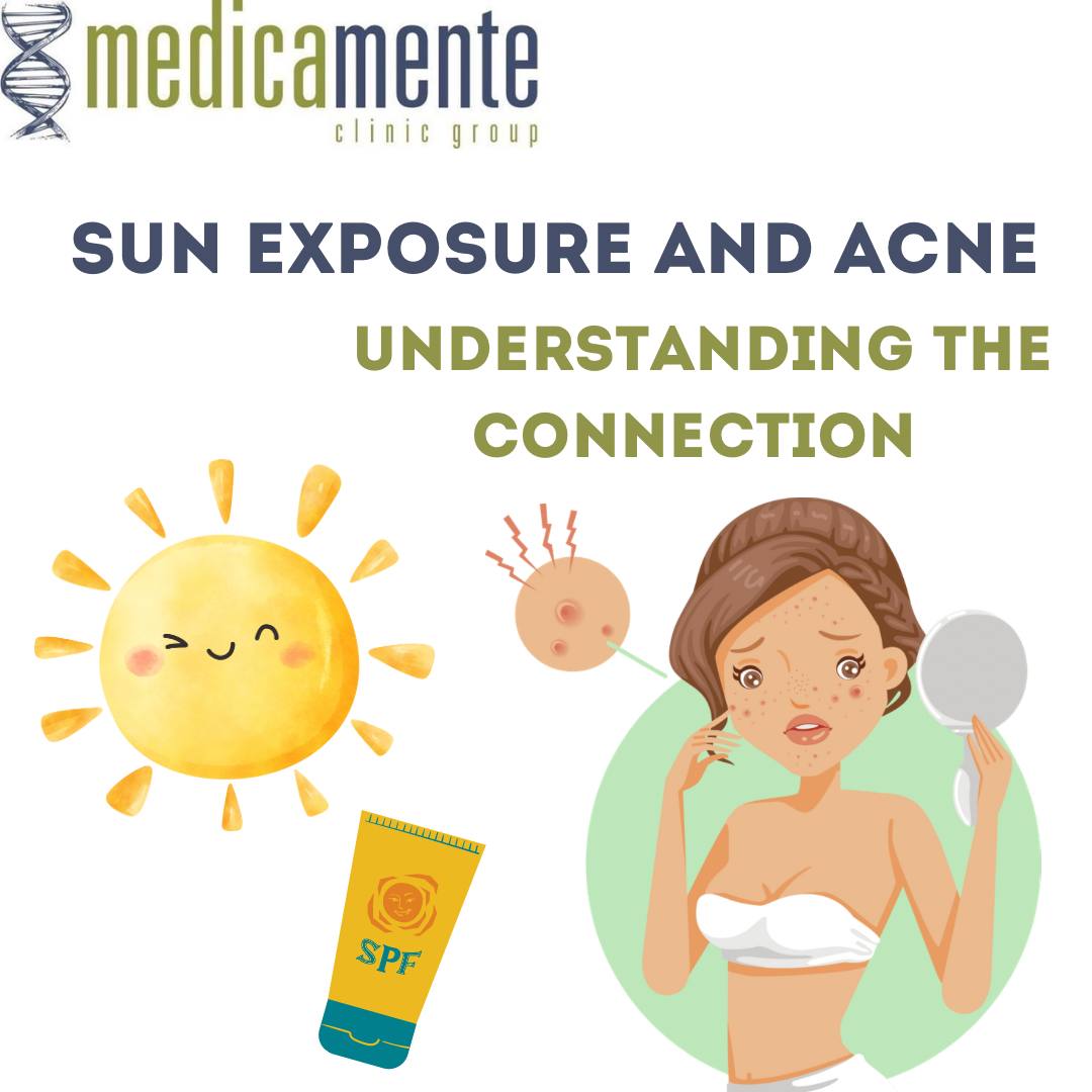 Sun exposure and acne